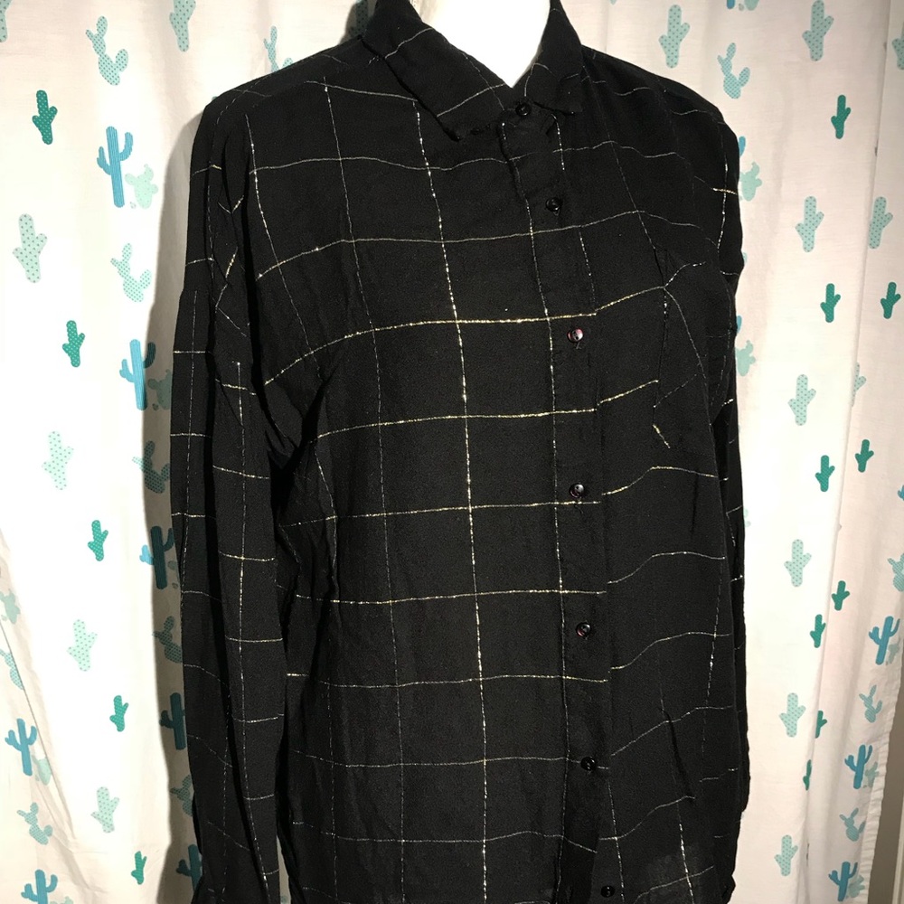Plus Size Geometric Shirt